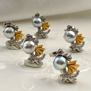 BLACK FRIDAY DEAL 10- Handmade Akoya Sea Pearl Dragon Detachable Pendant